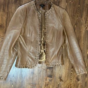 Reba brown leather jacket